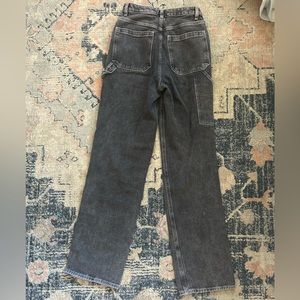 black/gray boyfriend carpenter pants. they are size 26.